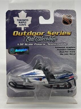 Ertl NHL Toronto Maple Leafs Outdoor Series Polaris Snowmobile Toy Original 2005